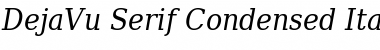 DejaVu Serif Condensed Italic Font