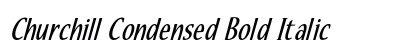 Churchill Condensed Bold Italic preview