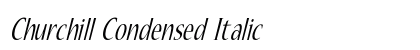 Churchill Condensed Italic Preview