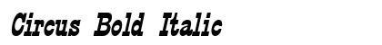 Circus Bold Italic Preview