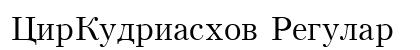 CirKudriashov Regular preview