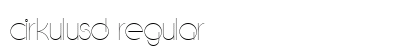 CirkulusD Regular preview