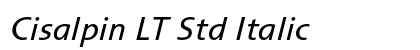 Cisalpin LT Std Italic Preview