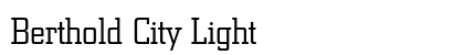 Berthold City Light Preview