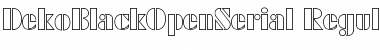 DekoBlackOpenSerial Regular Font