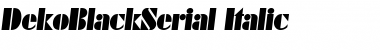 Download DekoBlackSerial Font