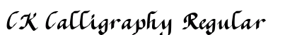 CK Calligraphy Regular preview