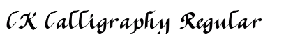 CK Calligraphy Regular preview