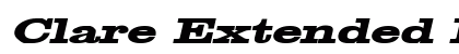 Clare Extended Bold Italic Preview