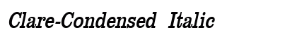 Clare-Condensed Italic Preview