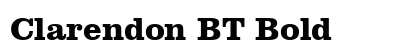 Clarendon BT Bold preview