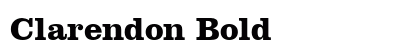Clarendon Bold preview