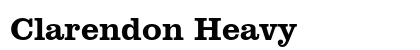 Clarendon Heavy preview