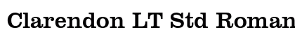Clarendon LT Std Roman Preview