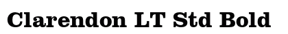 Clarendon LT Std Bold preview