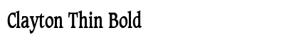 Clayton Thin Bold preview