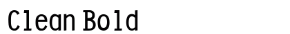 Clean Bold preview