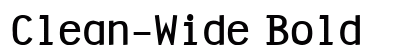 Clean-Wide Bold preview