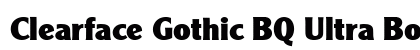 Clearface Gothic BQ Ultra Bold Preview