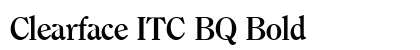 Clearface ITC BQ Bold preview