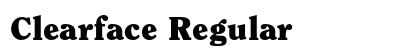 Clearface Regular Preview