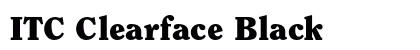 ITC Clearface Black preview