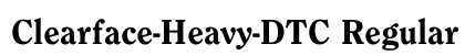 Clearface-Heavy-DTC Regular preview