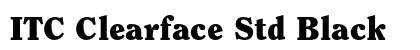 ITC Clearface Std Black preview
