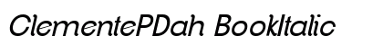 ClementePDah BookItalic preview