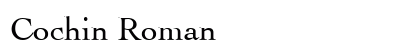 Cochin Roman preview