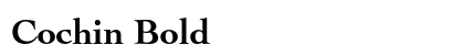 Cochin Bold Preview