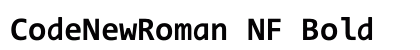 CodeNewRoman NF Bold preview