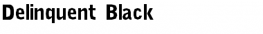 Delinquent Black Regular Font