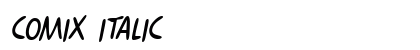 Comix Italic Preview