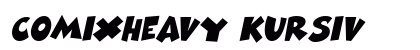 ComixHeavy kursiv Preview