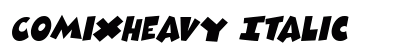 ComixHeavy Italic Preview