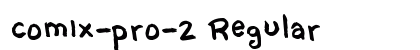 comix-pro-2 Regular preview