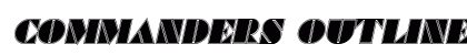 Commanders Outlined Italic preview