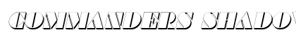 Commanders Shadow Italic preview