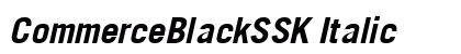 CommerceBlackSSK Italic preview