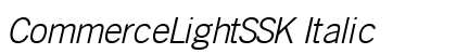 CommerceLightSSK Italic preview