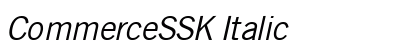 CommerceSSK Italic preview