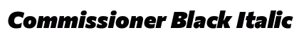 Commissioner Black Italic preview
