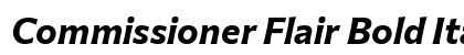 Commissioner Flair Bold Italic Preview