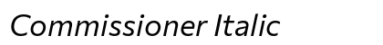 Commissioner Italic Preview