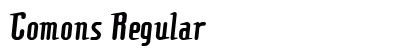 Comons Regular preview