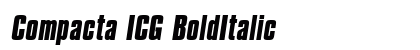Compacta ICG BoldItalic Preview