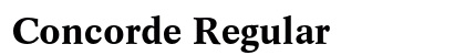 Concorde Regular preview