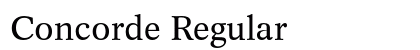 Concorde Regular preview