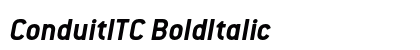 ConduitITC BoldItalic Preview